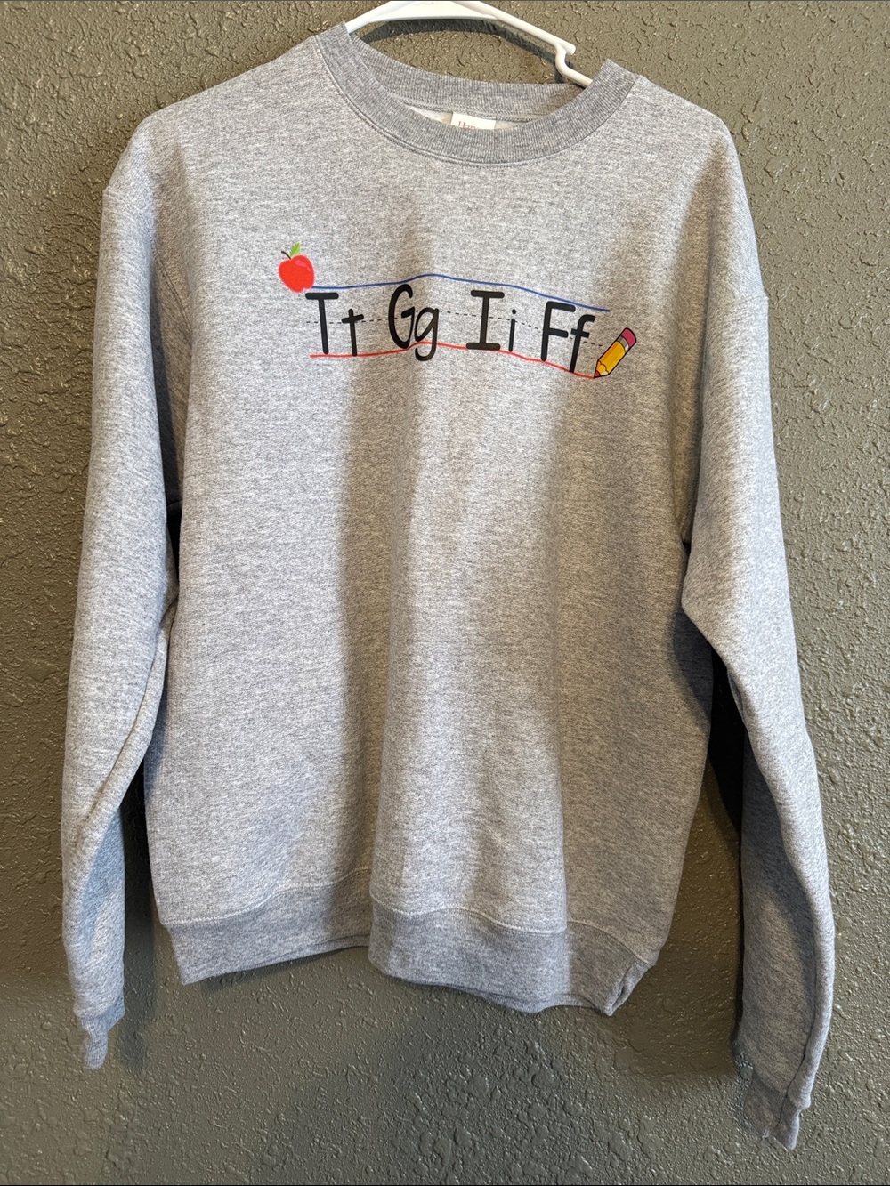 Hanes Gray EcoSmart Crewneck Sweatshirt